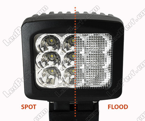 Additional LED Light Square 90W CREE for 4WD - ATV - SSV Spotlight VS Floodlight